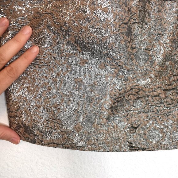 Jones New York Floral Brocade Skirt Sz 8 Cocktail Party Whimsigoth Neutral NWT - Picture 5 of 16